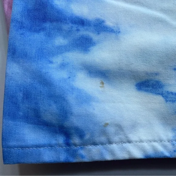 Dickies Tie Dyed Painter Pants Mens Size 34x34 Pink Blue Denim Carpenter